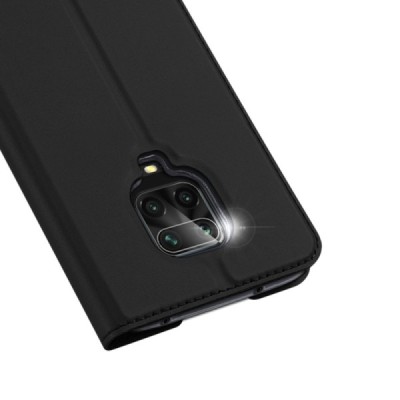 „Dux Ducis“ Skin серии Xiaomi Redmi Note 9 Pro чёрный кожаный чехол-книжка | Vacins.lv