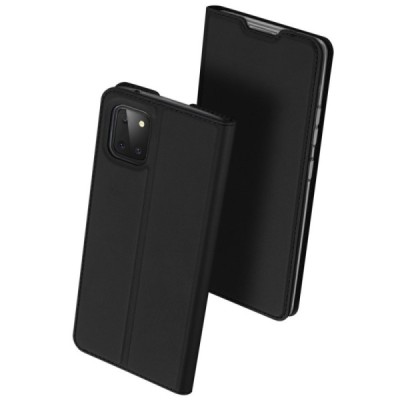 „Dux Ducis“ Skin серии Samsung Galaxy Note10 Lite (N770F) чёрный кожаный чехол-книжка | Vacins.lv