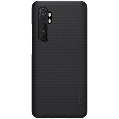 Xiaomi Mi Note 10 Lite Nillkin Frosted Shield черный пластиковый чехол | Vacins.lv