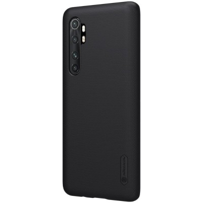 Xiaomi Mi Note 10 Lite Nillkin Frosted Shield черный пластиковый чехол | Vacins.lv