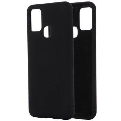 Samsung Galaxy A21s (A217) Shell (TPU) твердый силиконовый чехол - чёрный | Vacins.lv