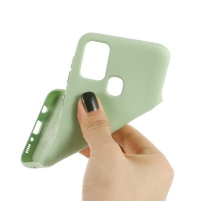 Samsung Galaxy A21s (A217) Shell cieta silikona (TPU) zaļš apvalks | Vacins.lv