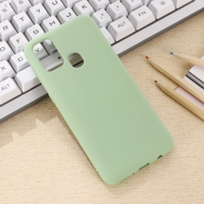Samsung Galaxy A21s (A217) Shell cieta silikona (TPU) zaļš apvalks | Vacins.lv