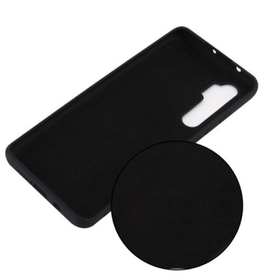 Xiaomi Mi Note 10 Lite Shell (TPU) твердый силиконовый чехол - чёрный | Vacins.lv