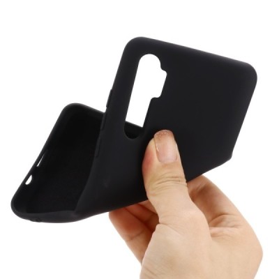 Xiaomi Mi Note 10 Lite Shell (TPU) твердый силиконовый чехол - чёрный | Vacins.lv