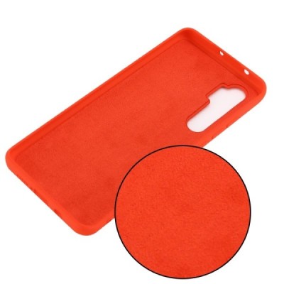 Xiaomi Mi Note 10 Lite Shell cieta silikona (TPU) sarkans apvalks | vacins.lv