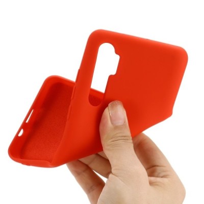 Xiaomi Mi Note 10 Lite Shell cieta silikona (TPU) sarkans apvalks | vacins.lv