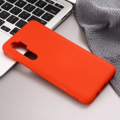 Xiaomi Mi Note 10 Lite Shell cieta silikona (TPU) sarkans apvalks | vacins.lv