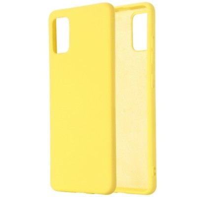 Samsung Galaxy A51 (A515) „Shell“ cieta silikona (TPU) dzeltens apvalks, vaciņš | Vacins.lv