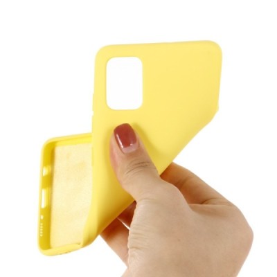Samsung Galaxy A51 (A515) „Shell“ cieta silikona (TPU) dzeltens apvalks, vaciņš | Vacins.lv