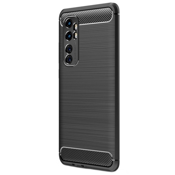 „Carbon“ твердый силиконовый чехол (TPU) - черный (Mi Note 10 Lite)