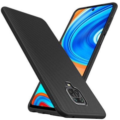 Xiaomi Redmi Note 9 Pro твердый силиконовый чехол из TPU чёрного цвета | Vacins.lv