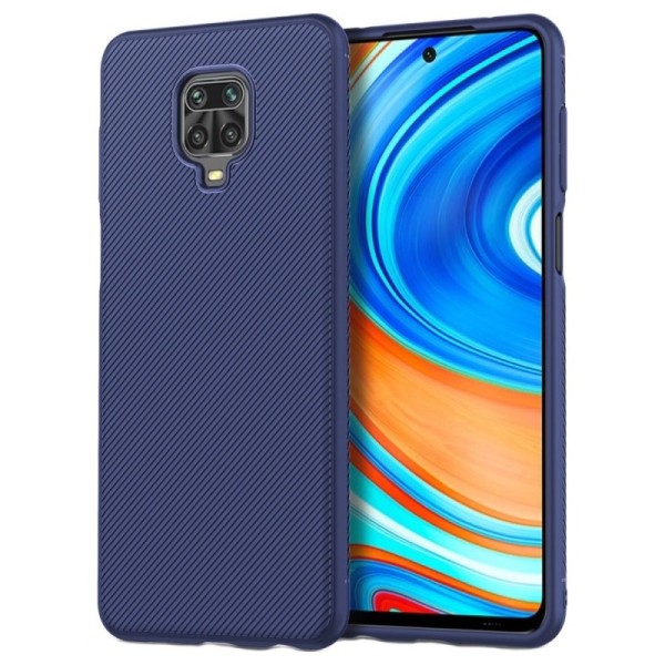 „Lenuo“ твердый силиконовый (TPU) чехол - синий (Redmi Note 9 Pro)
