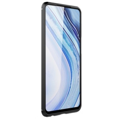 Xiaomi Redmi Note 9 Pro „Carbon“ твердый силиконовый чехол (TPU) - черный | Vacins.lv