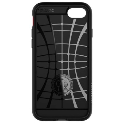 „Spigen“ Slim Armor CS Apple iPhone 7 / 8 / SE 2020 твердый силиконовый чехол (TPU) - чёрный / Vacins.lv