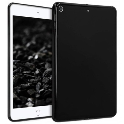 Apple iPad mini 4 (iPad mini 2019) твердый силиконовый чёрный чехол из TPU - задняя часть | Vacins.lv
