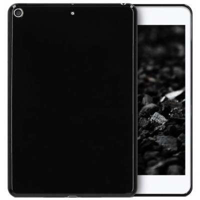 Apple iPad mini 4 (iPad mini 2019) твердый силиконовый чёрный чехол из TPU - задняя часть | Vacins.lv