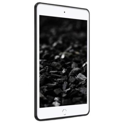 Apple iPad mini 4 (iPad mini 2019) твердый силиконовый чёрный чехол из TPU - задняя часть | Vacins.lv