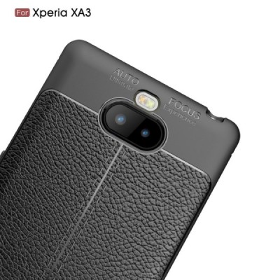 Sony Xperia 10 (XA3) FOCUS твердый силиконовый чехол (TPU) - черный | Vacins.lv