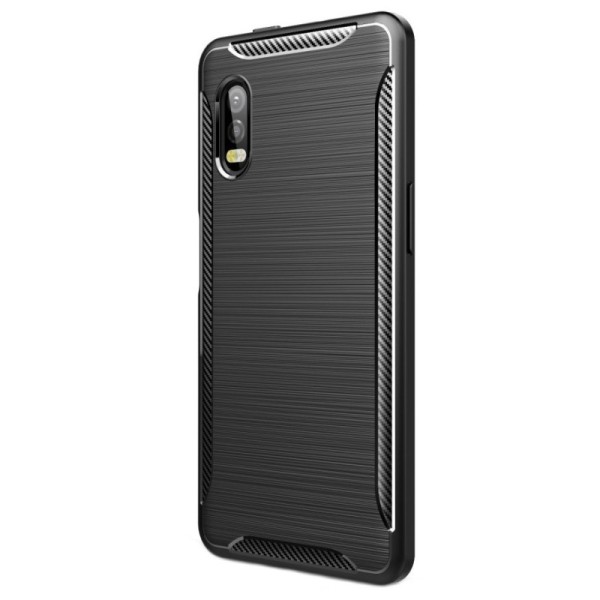 „Carbon“ cieta silikona (TPU) apvalks - melns (Galaxy XCover Pro)