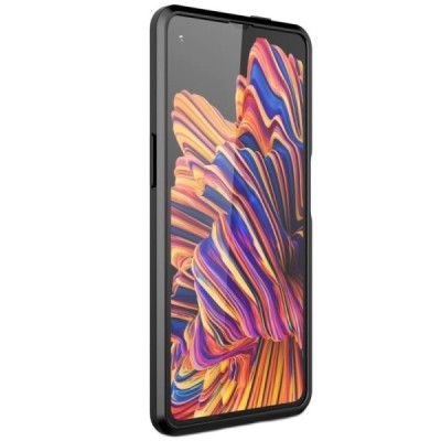 Samsung Galaxy XCover Pro (G715) „Carbon“ cieta silikona (TPU) melns telefona maciņš (apvalks) | Vacins.lv