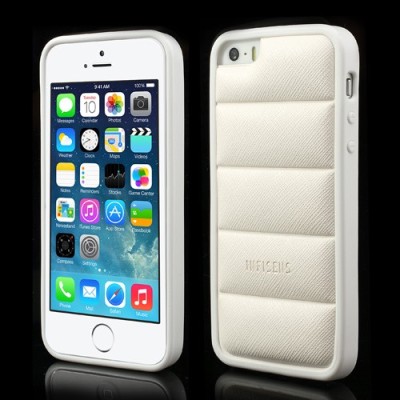 Balts „Infisens“ silikona Apple iPhone 5, 5S apvalks / vacins.lv