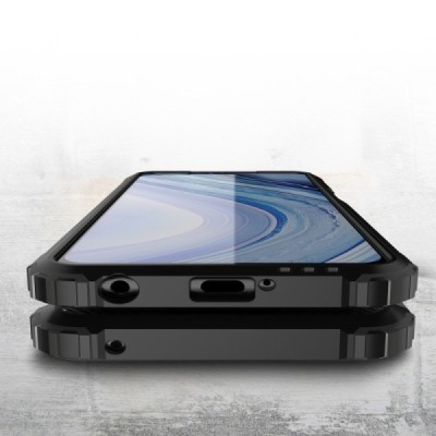 Pastiprinātas aizsardzības melns Xiaomi Redmi Note 9 Pro apvalks | Vacins.lv
