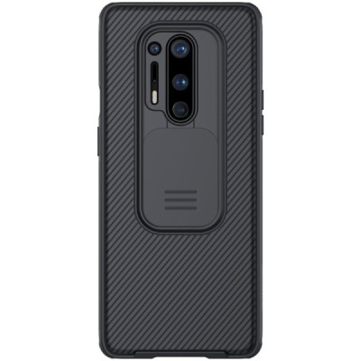 OnePlus 8 Pro Nillkin CamShield чёрный чехол, задняя часть с защитой камеры | Vacins.lv