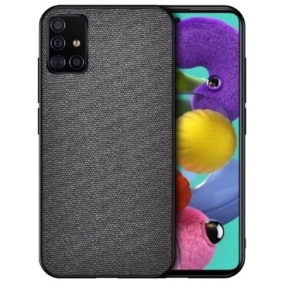 Samsung Galaxy A51 (A515) „Bi-Color“ Splicing melns ādas apvalks | Vacins.lv