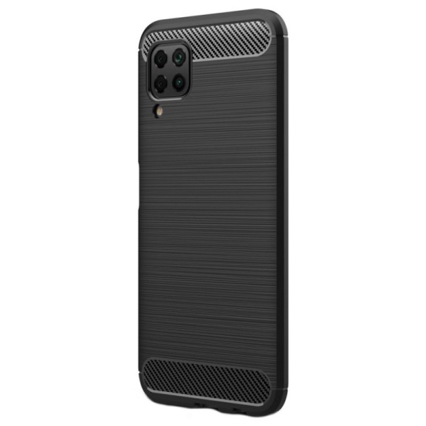 „Carbon“ cieta silikona (TPU) apvalks - melns (P40 Lite)