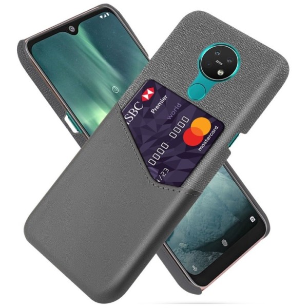 Кожаный чехол „KSQ“ Shell - серый (Nokia 7.2 / Nokia 6.2)