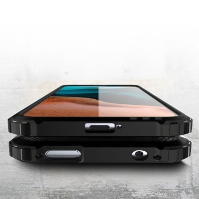 Xiaomi Poco F2 Pro усиленный защитный чёрный твердый силиконовый чехол (TPU) | Vacins.lv
