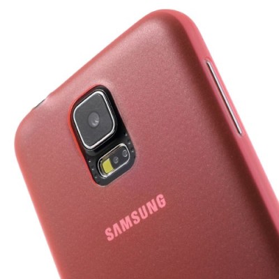 Ploniausias pasaulyje raudonas Samsung Galaxy S5 G900 (S5 Neo G903) dėklas (dėkliukas) / Priedai.lt