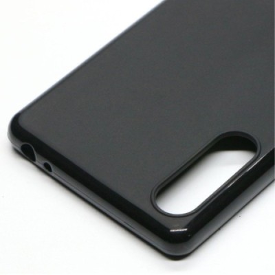 Sony Xperia L4 cieta silikona (TPU) melns apvalks | vacins.lv
