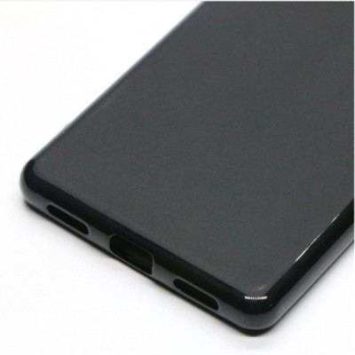 Sony Xperia L4 cieta silikona (TPU) melns apvalks | vacins.lv