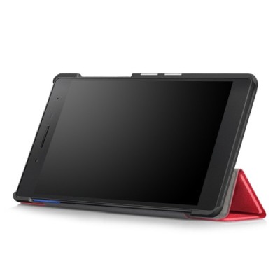 Lenovo Tab 7 Essential (7104F) atvēramais sarkans maciņš | Vacins.lv