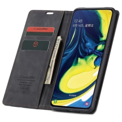 Samsung Galaxy A80 (A805F) CaseMe Retro открываемый, чёрного цвета, кожаный чехол – книжка | Vacins.lv