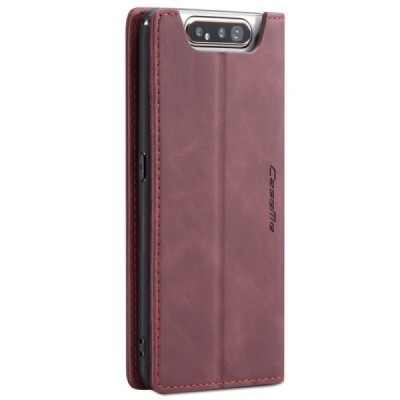 Samsung Galaxy A80 (A805F) CaseMe Retro открываемый, бордового цвета, кожаный чехол – книжка | Vacins.lv
