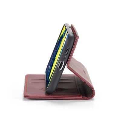 Samsung Galaxy A80 (A805F) CaseMe Retro открываемый, бордового цвета, кожаный чехол – книжка | Vacins.lv