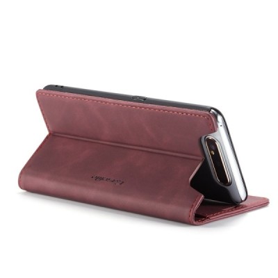 Samsung Galaxy A80 (A805F) CaseMe Retro открываемый, бордового цвета, кожаный чехол – книжка | Vacins.lv