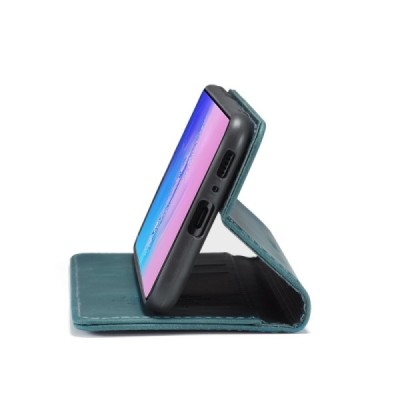 Samsung Galaxy S10 Lite (G970) CaseMe Retro открываемый, зелёного цвета, кожаный чехол – книжка | Vacins.lv