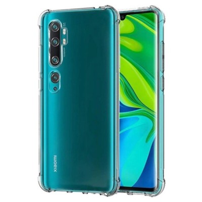 Твердый силиконовый чехол (TPU) для Xiaomi Mi Note 10 Lite - прозрачный | Vacins.lv
