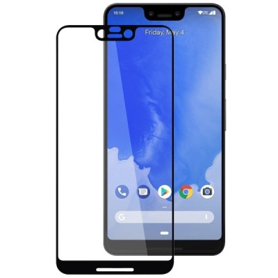Google Pixel 3 XL RurihaiTempered Glass melns ekrāna aizsargstikls | Vacins.lv