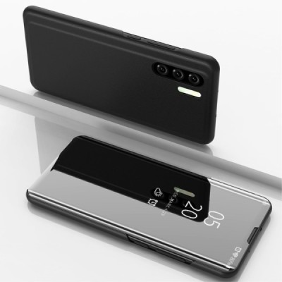 Huawei P30 Pro открываемый чёрный пластиковый чехол-книжка | Vacins.lv