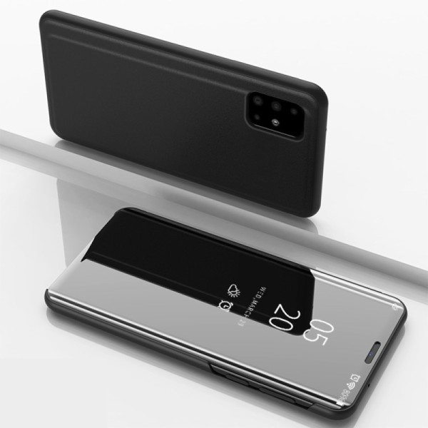 Plastmasas atvērams maciņš - melns (Galaxy A71)