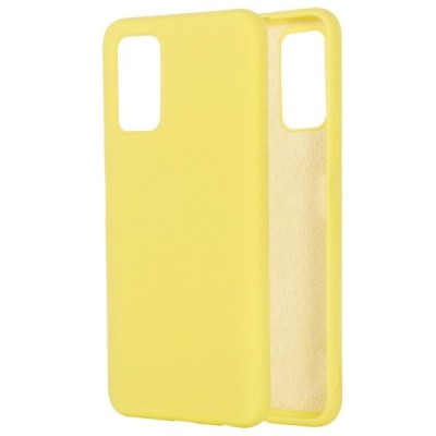 Samsung Galaxy Note 20 (N980F) Shell cieta silikona (TPU) dzeltens apvalks | vacins.lv