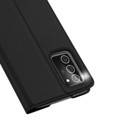„Dux Ducis“ Skin серии Samsung Galaxy Note 20 (N980F) чёрный кожаный чехол-книжка | Vacins.lv
