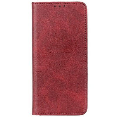 Samsung Galaxy Note 20 Ultra (N986F) „Split“ красный кожаный чехол-книжка | Vacins.lv