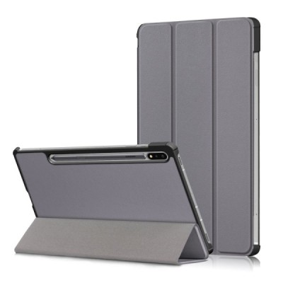 Samsung Galaxy Tab S7 11" (T875, T870) atvēramais pelēks maciņš | Vacins.lv