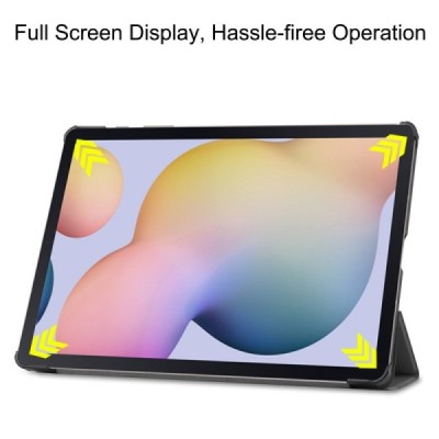 Samsung Galaxy Tab S7+ 12.4" (T976) atvēramais pelēks maciņš | Vacins.lv
